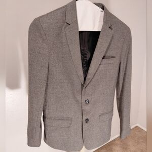 Calvin Klein Gray Notch Lapel Sport Coat